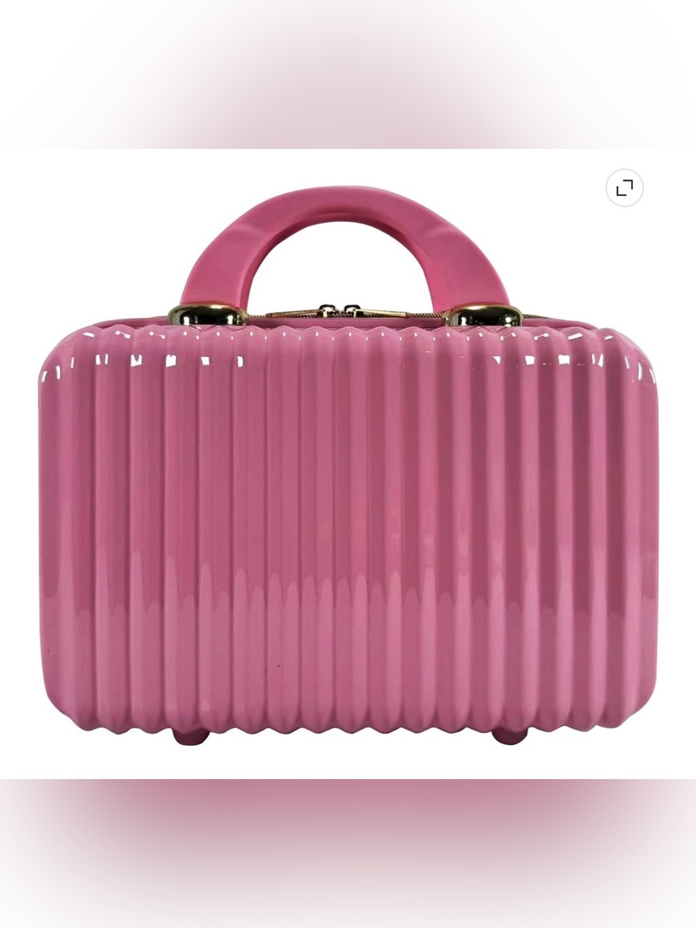 🩶HARD SHELL COSMETIC TRAVEL CASE PINK - TIK TOK VIRAL - NEW WITH TAGS🩶
